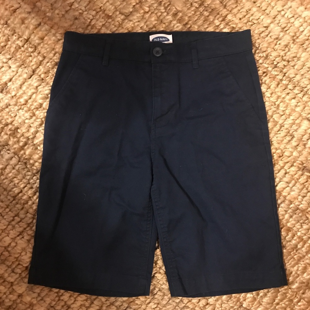 Boys navy shorts size 14